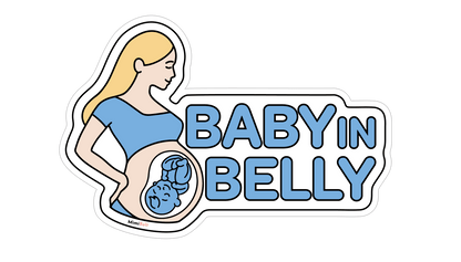 "Baby in Belly" Magnet for Car